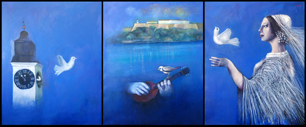 Osam tamburaša, slika Ratka Šoća